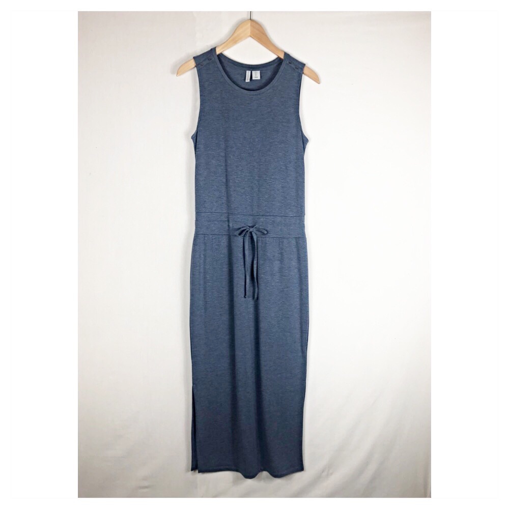 Paraphrase Sleeveless Maxi Dress | Blue | Size Small
